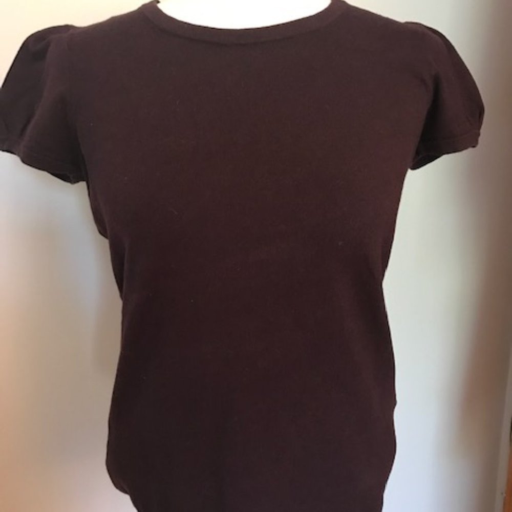 Banana Republic Wine colored Short sleeve Sweater